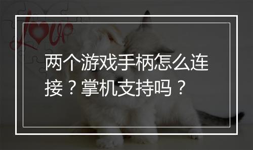 两个游戏手柄怎么连接？掌机支持吗？