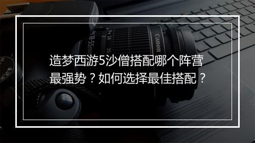造梦西游5沙僧搭配哪个阵营最强势？如何选择最佳搭配？