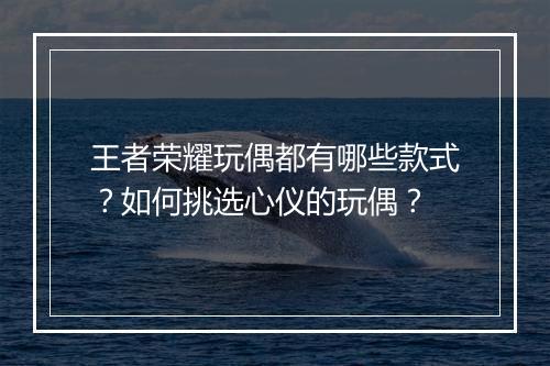王者荣耀玩偶都有哪些款式？如何挑选心仪的玩偶？