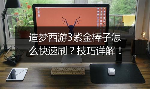 造梦西游3紫金棒子怎么快速刷？技巧详解！