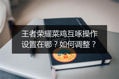 王者荣耀菜鸡互啄操作设置在哪？如何调整？