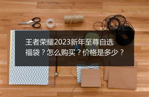 王者荣耀2023新年至尊自选福袋？怎么购买？价格是多少？