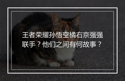 王者荣耀孙悟空橘右京强强联手?他们之间有何故事?