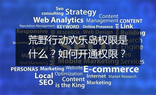 荒野行动欢乐岛权限是什么？如何开通权限？