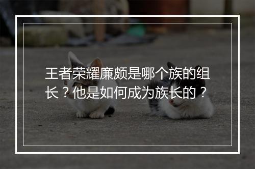 王者荣耀廉颇是哪个族的组长？他是如何成为族长的？