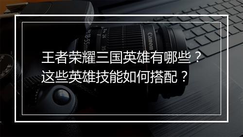 王者荣耀三国英雄有哪些？这些英雄技能如何搭配？