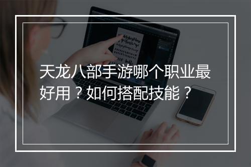 天龙八部手游哪个职业最好用？如何搭配技能？
