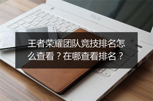 王者荣耀团队竞技排名怎么查看？在哪查看排名？