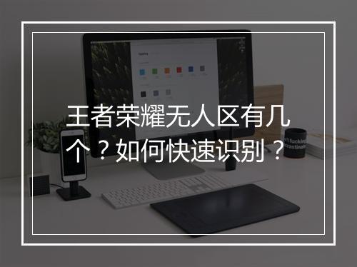 王者荣耀无人区有几个？如何快速识别？
