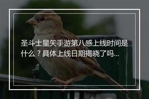 圣斗士星矢手游第八感上线时间是什么？具体上线日期揭晓了吗？