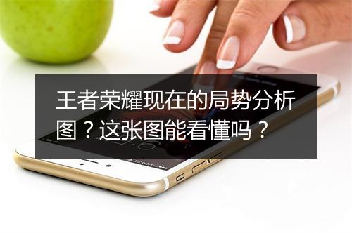 王者荣耀现在的局势分析图？这张图能看懂吗？