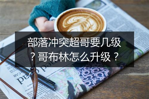 部落冲突超哥要几级？哥布林怎么升级？