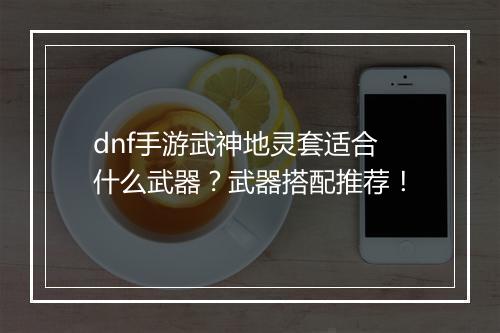 dnf手游武神地灵套适合什么武器？武器搭配推荐！