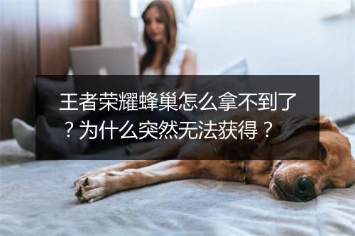 王者荣耀蜂巢怎么拿不到了？为什么突然无法获得？
