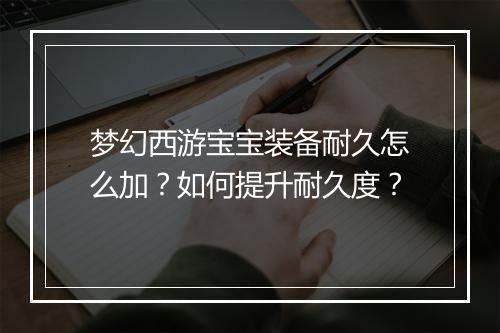 梦幻西游宝宝装备耐久怎么加？如何提升耐久度？