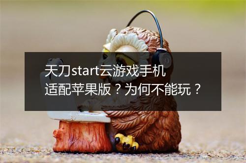 天刀start云游戏手机适配苹果版？为何不能玩？