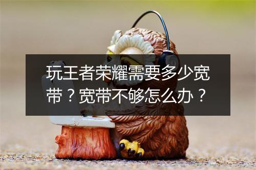玩王者荣耀需要多少宽带？宽带不够怎么办？