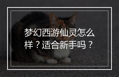 梦幻西游仙灵怎么样？适合新手吗？