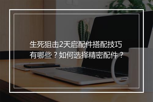 生死狙击2天启配件搭配技巧有哪些？如何选择精密配件？