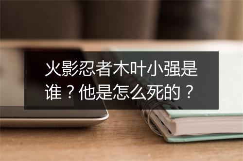 火影忍者木叶小强是谁？他是怎么死的？