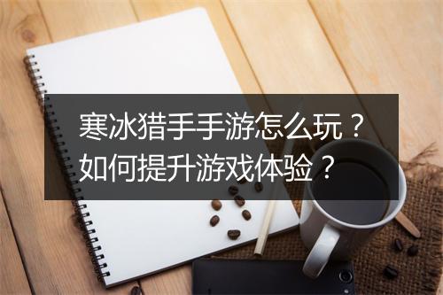寒冰猎手手游怎么玩？如何提升游戏体验？