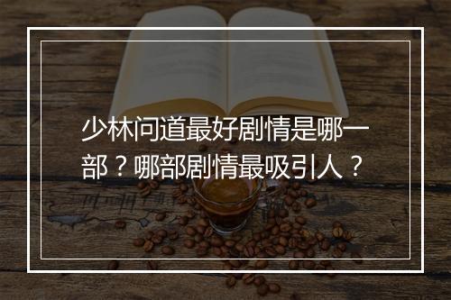 少林问道最好剧情是哪一部？哪部剧情最吸引人？