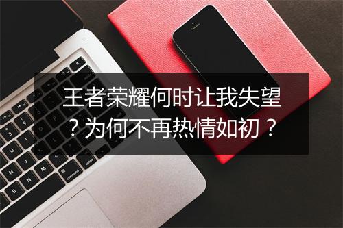 王者荣耀何时让我失望？为何不再热情如初？