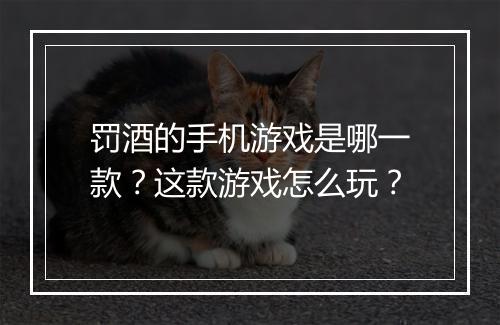 罚酒的手机游戏是哪一款？这款游戏怎么玩？