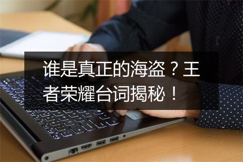 谁是真正的海盗？王者荣耀台词揭秘！