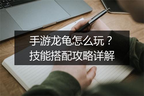 手游龙龟怎么玩？技能搭配攻略详解