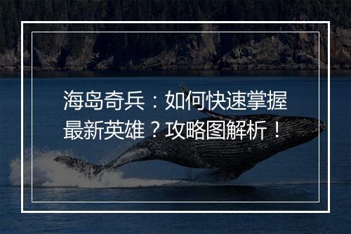 海岛奇兵：如何快速掌握最新英雄？攻略图解析！