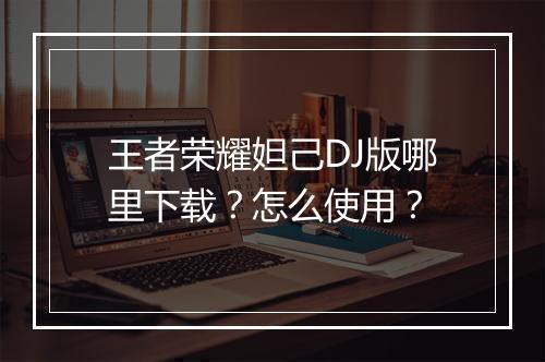 王者荣耀妲己DJ版哪里下载？怎么使用？