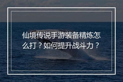仙境传说手游装备精炼怎么打？如何提升战斗力？