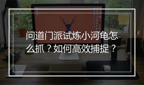 问道门派试炼小河龟怎么抓?如何高效捕捉?