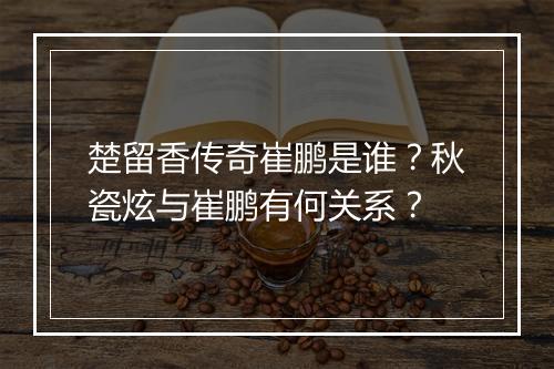 楚留香传奇崔鹏是谁？秋瓷炫与崔鹏有何关系？