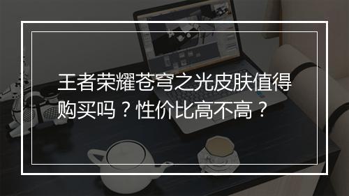 王者荣耀苍穹之光皮肤值得购买吗？性价比高不高？