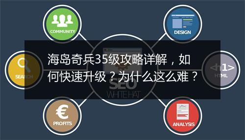 海岛奇兵35级攻略详解，如何快速升级？为什么这么难？