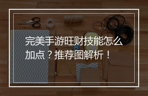 完美手游旺财技能怎么加点？推荐图解析！