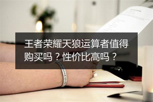 王者荣耀天狼运算者值得购买吗？性价比高吗？