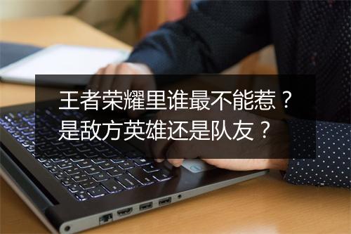王者荣耀里谁最不能惹？是敌方英雄还是队友？