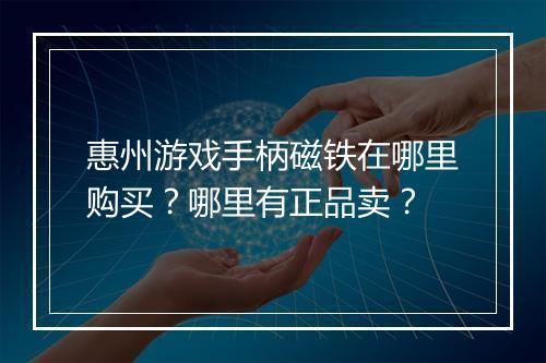 惠州游戏手柄磁铁在哪里购买？哪里有正品卖？