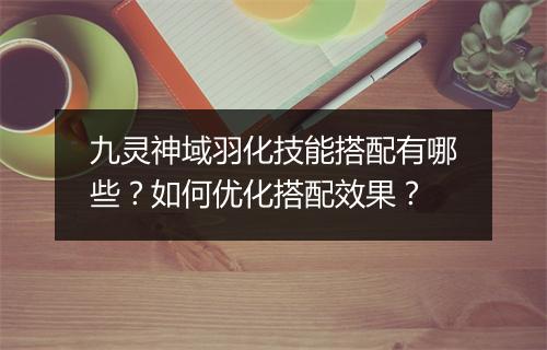 九灵神域羽化技能搭配有哪些？如何优化搭配效果？