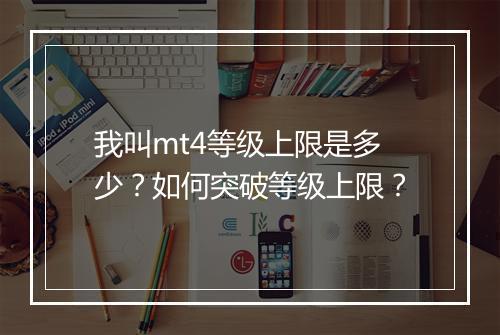 我叫mt4等级上限是多少？如何突破等级上限？