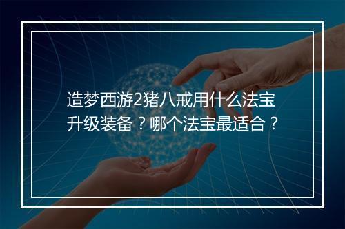 造梦西游2猪八戒用什么法宝升级装备？哪个法宝最适合？