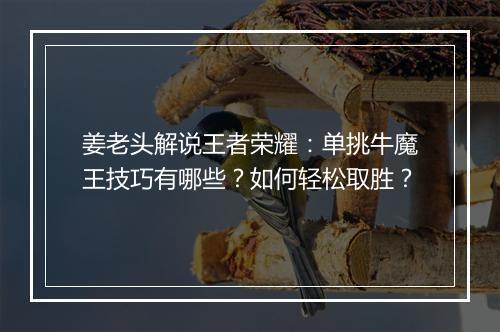 姜老头解说王者荣耀：单挑牛魔王技巧有哪些？如何轻松取胜？