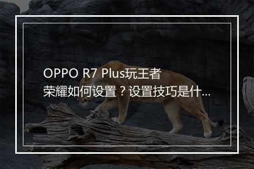 OPPO R7 Plus玩王者荣耀如何设置？设置技巧是什么？