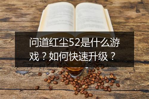 问道红尘52是什么游戏？如何快速升级？